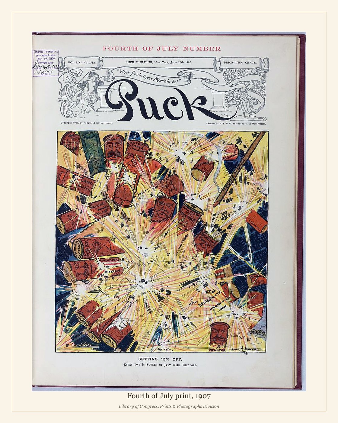 Fourth of July print, 1907 — watermarked preview