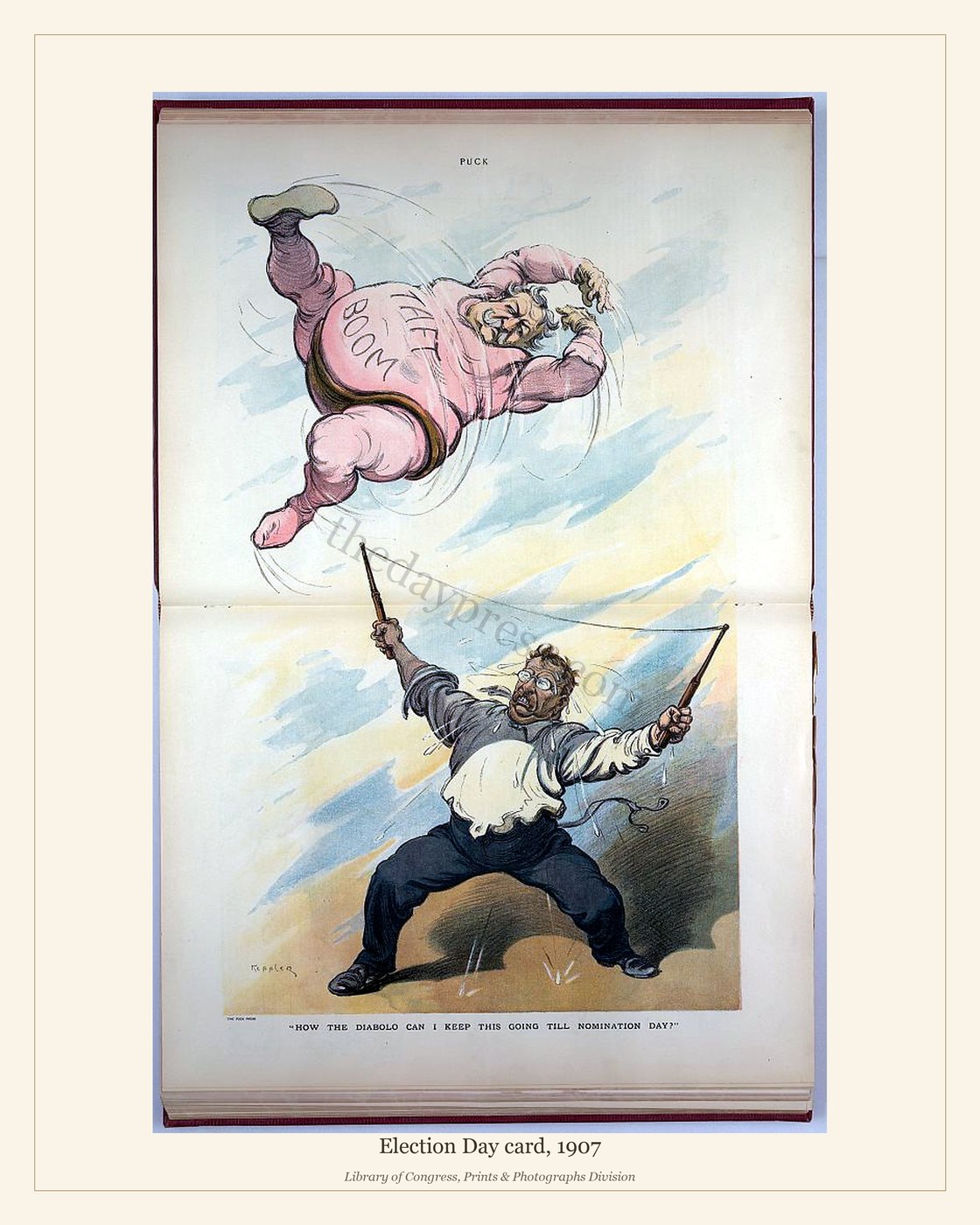 Election Day card, 1907 — watermarked preview