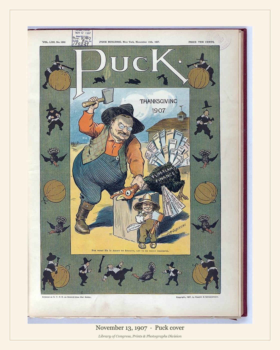 Puck cover — November 13, 1907 — watermarked preview
