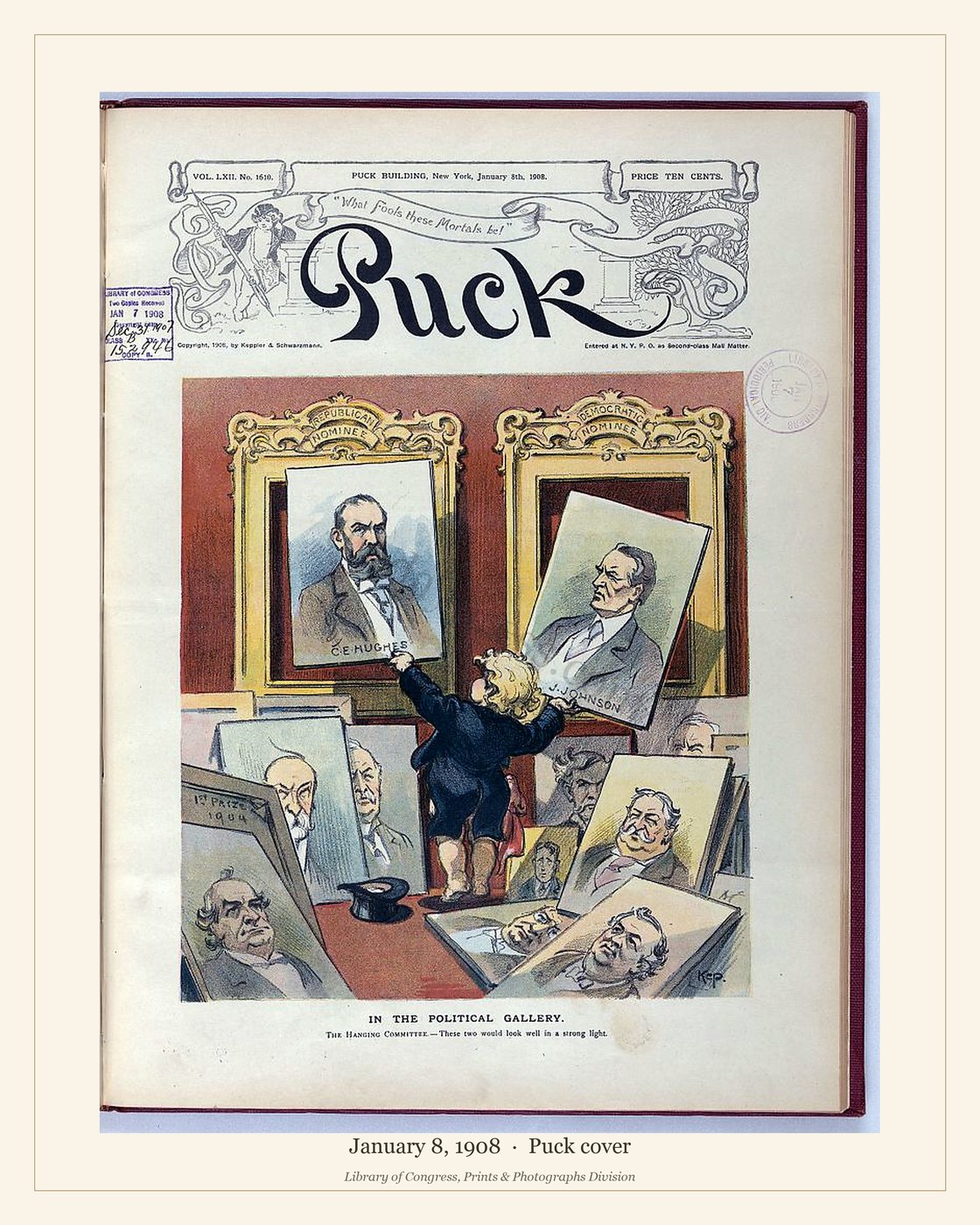 Puck cover — January 8, 1908 — watermarked preview