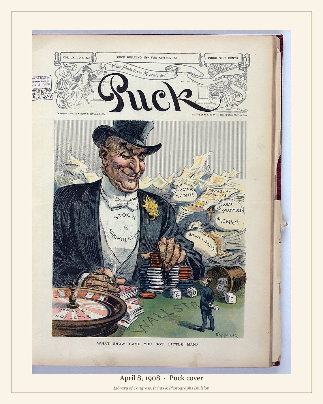 Puck cover — April 8, 1908 — watermarked preview