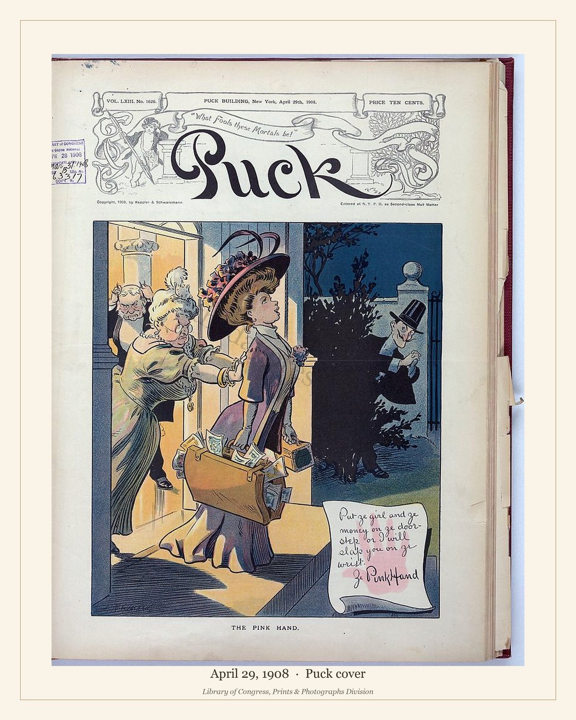 Puck cover — April 29, 1908 — watermarked preview