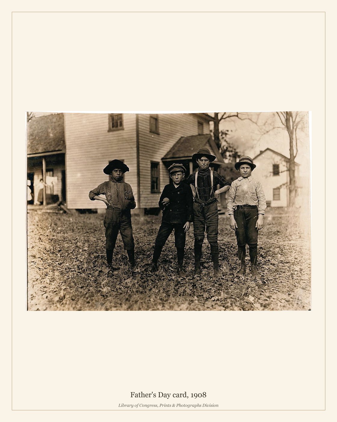 Father's Day card, 1908 — watermarked preview