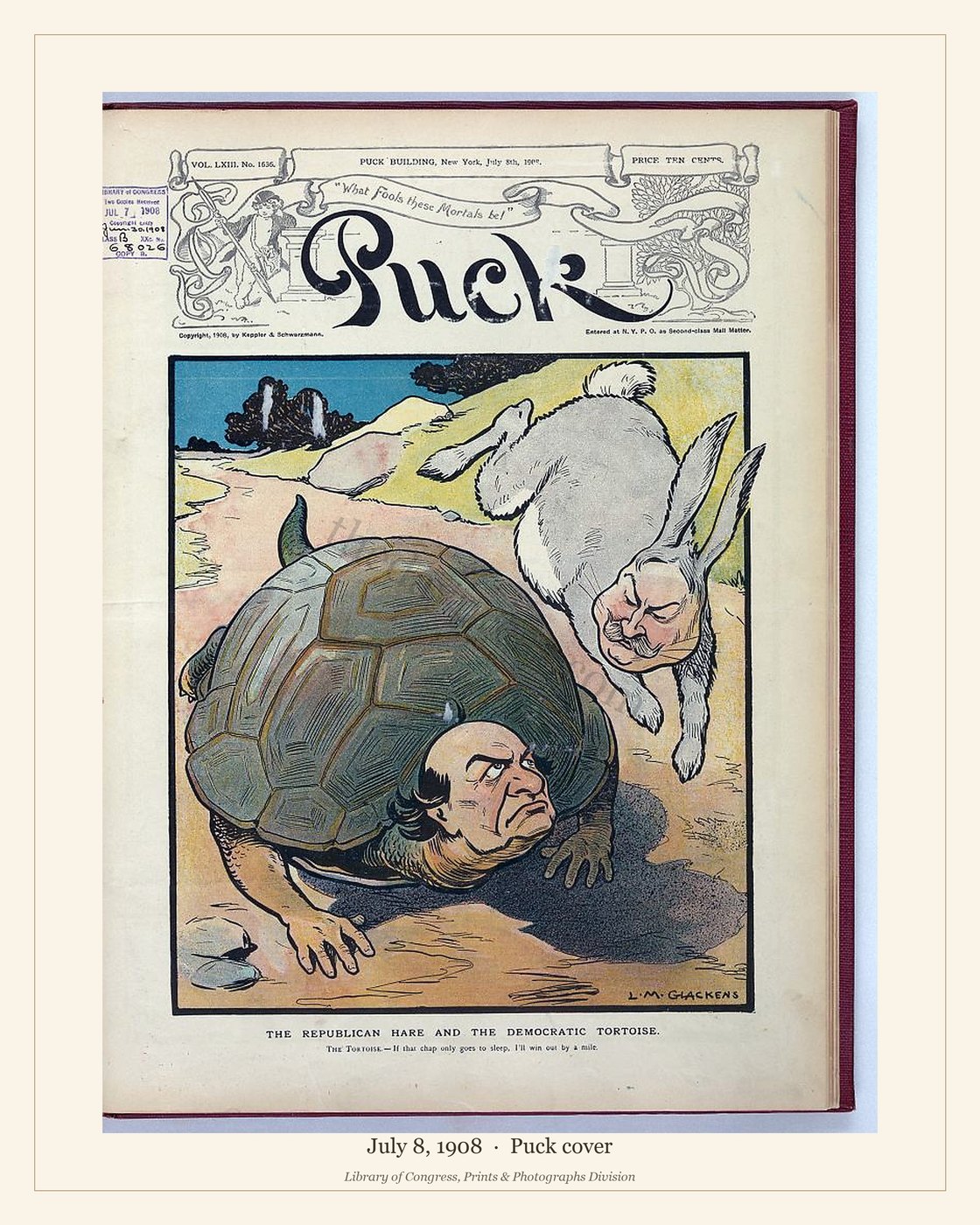 Puck cover — July 8, 1908 — watermarked preview