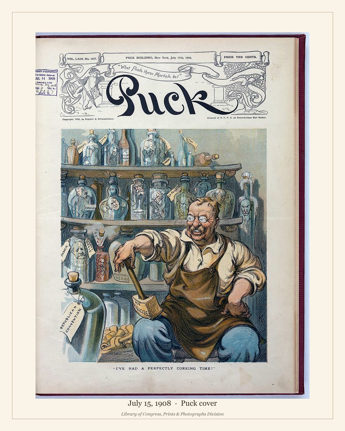 Puck cover — July 15, 1908 — watermarked preview