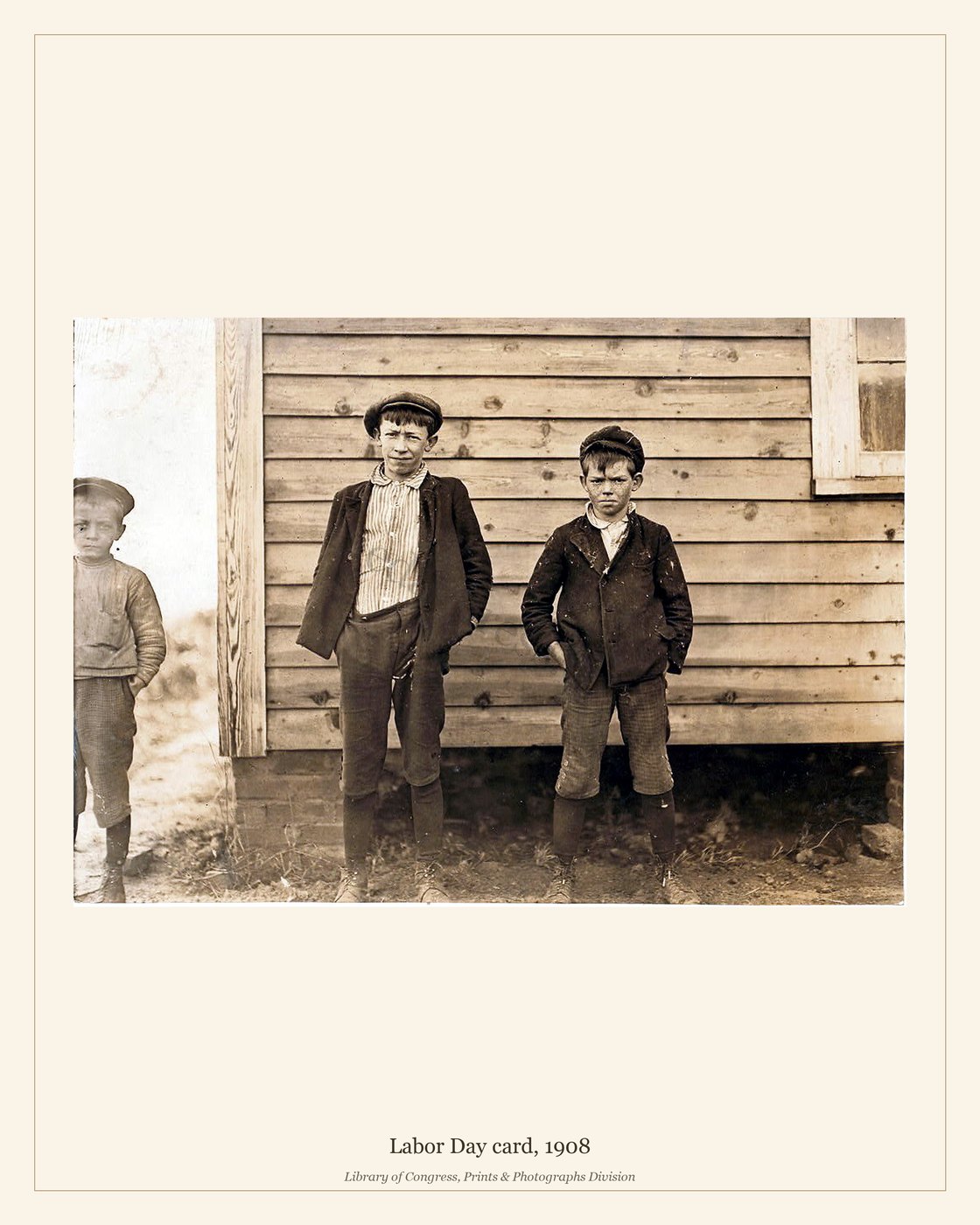 Labor Day card, 1908 — watermarked preview