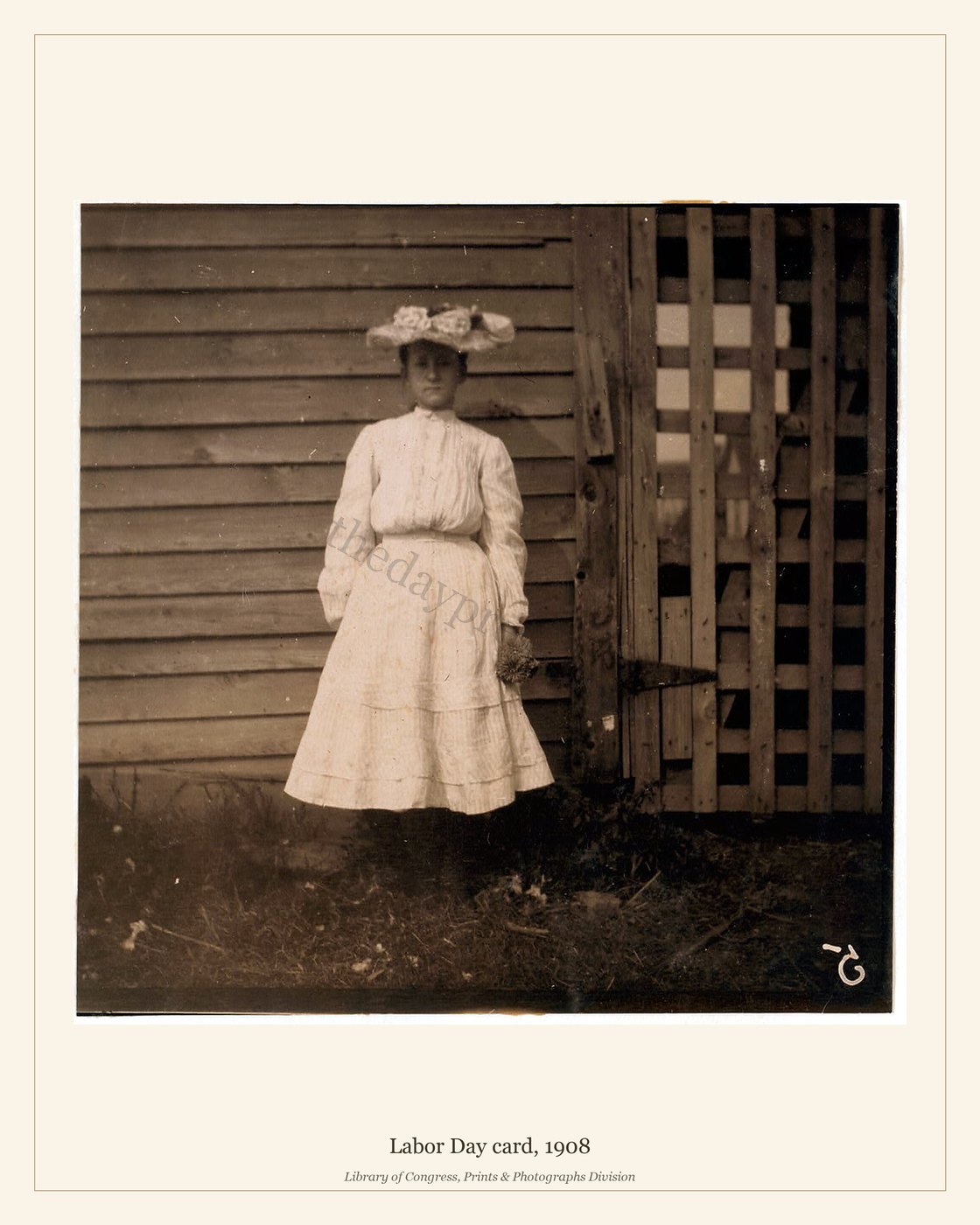 Labor Day card, 1908 — watermarked preview