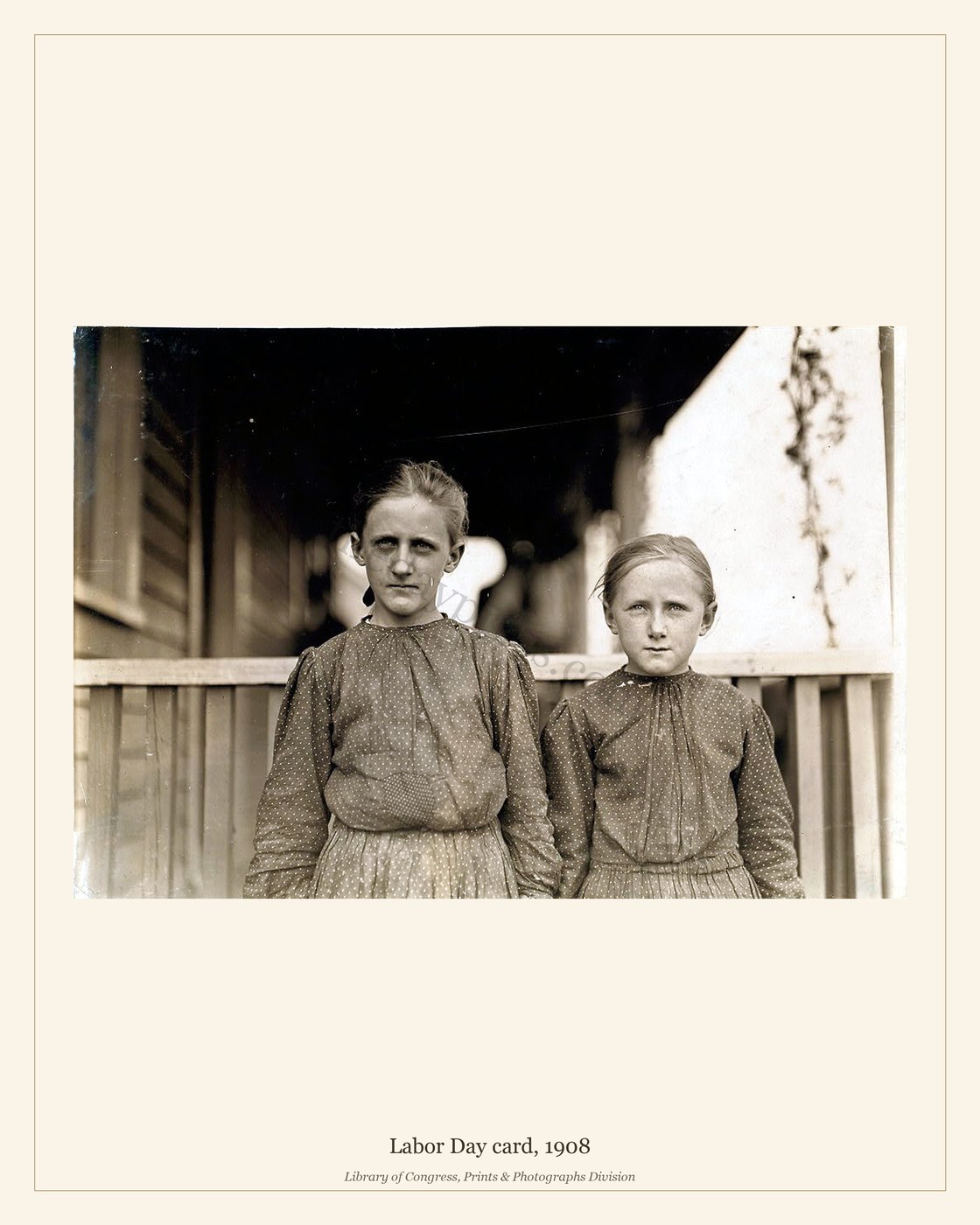 Labor Day card, 1908 — watermarked preview