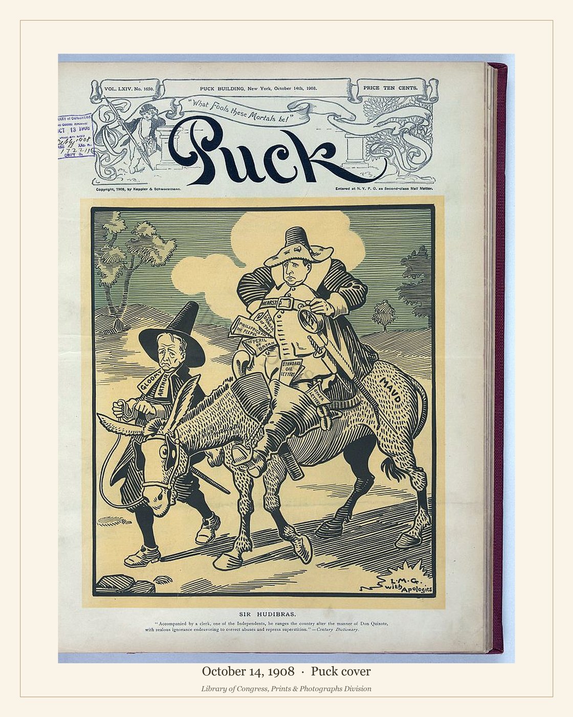 Puck cover — October 14, 1908 — watermarked preview