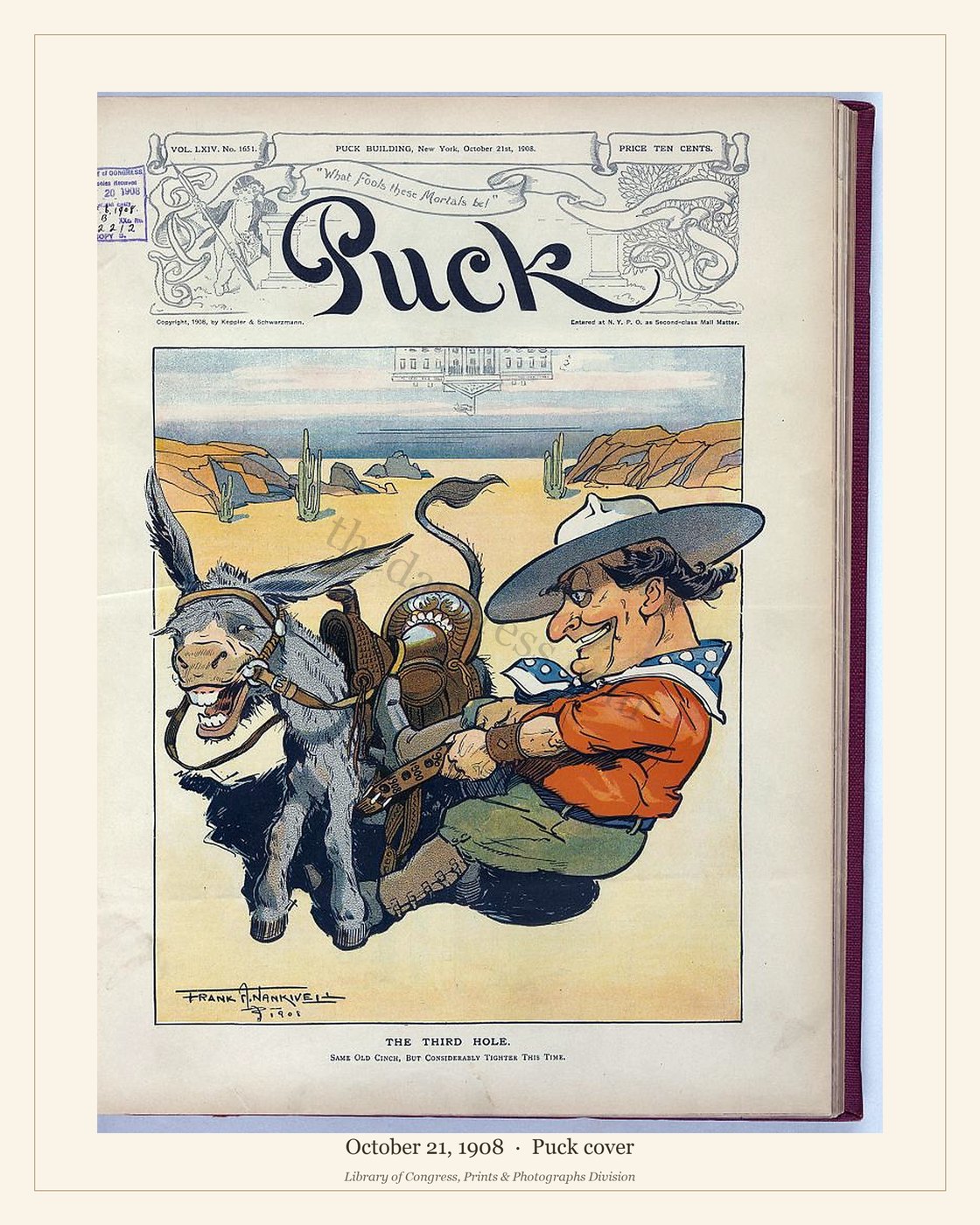 Puck cover — October 21, 1908 — watermarked preview