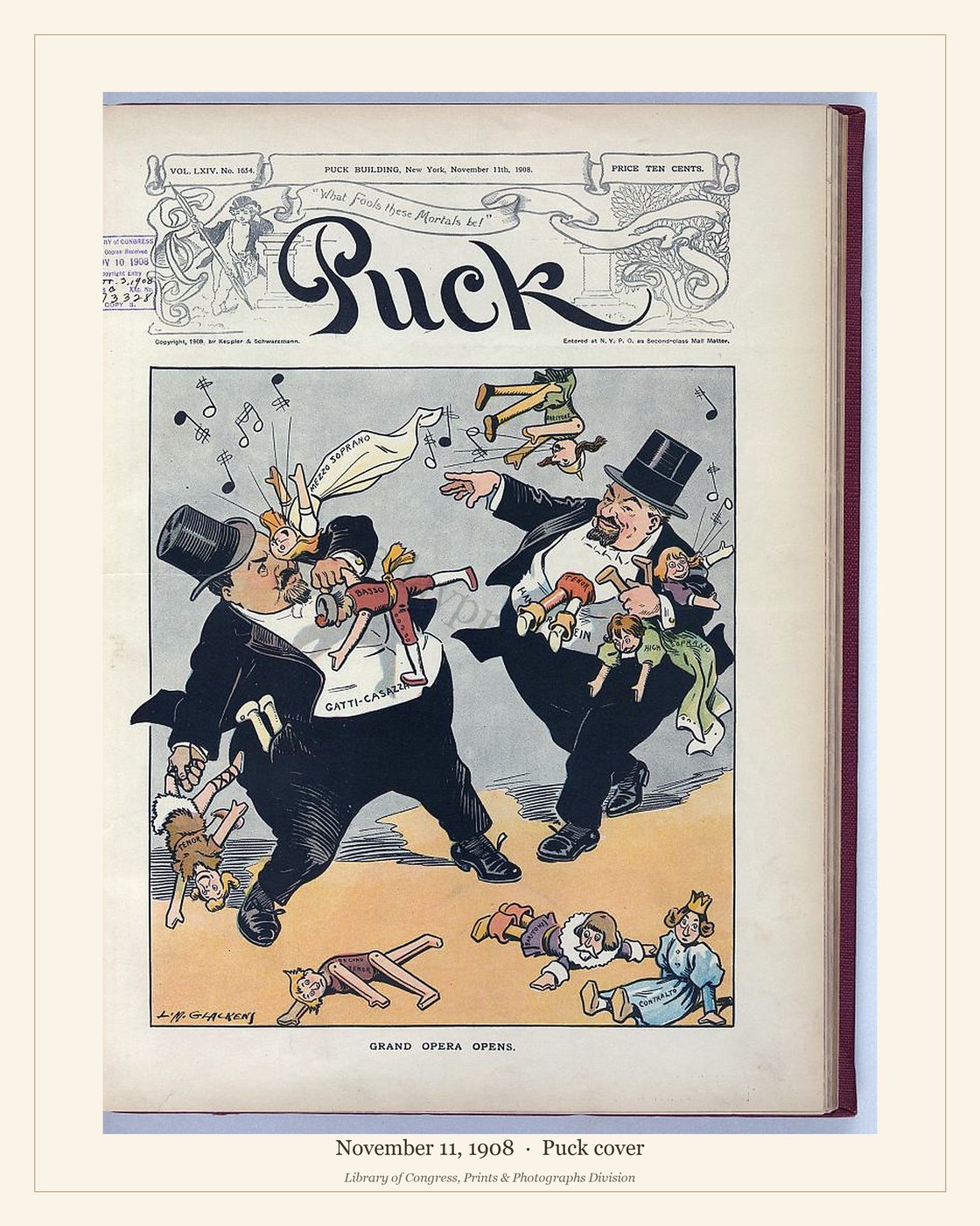 Puck cover — November 11, 1908 — watermarked preview