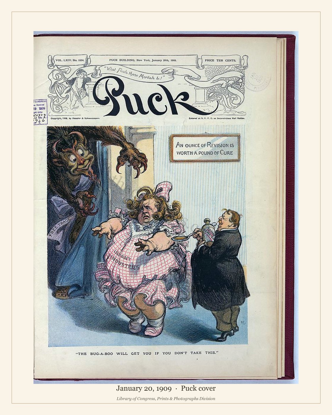 Puck cover — January 20, 1909 — watermarked preview