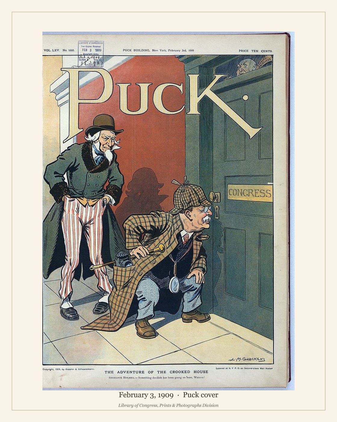 Puck cover — February 3, 1909 — watermarked preview
