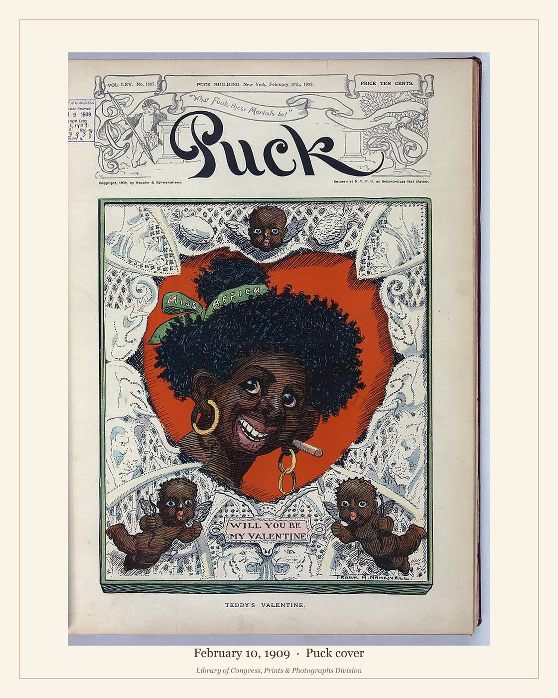Puck cover — February 10, 1909 — watermarked preview