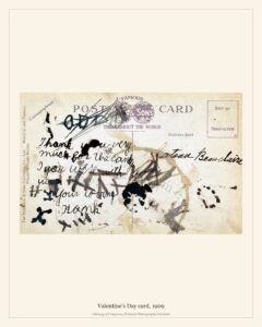 Valentine’s Day card, 1909
