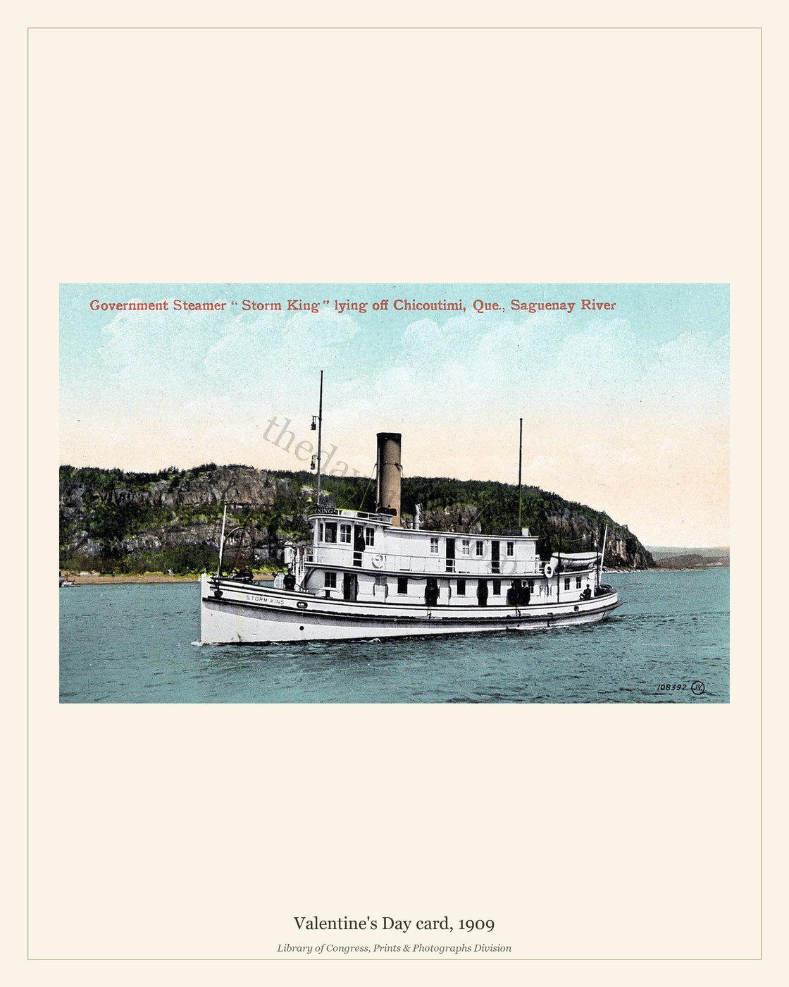 Valentine's Day card, 1909 — watermarked preview