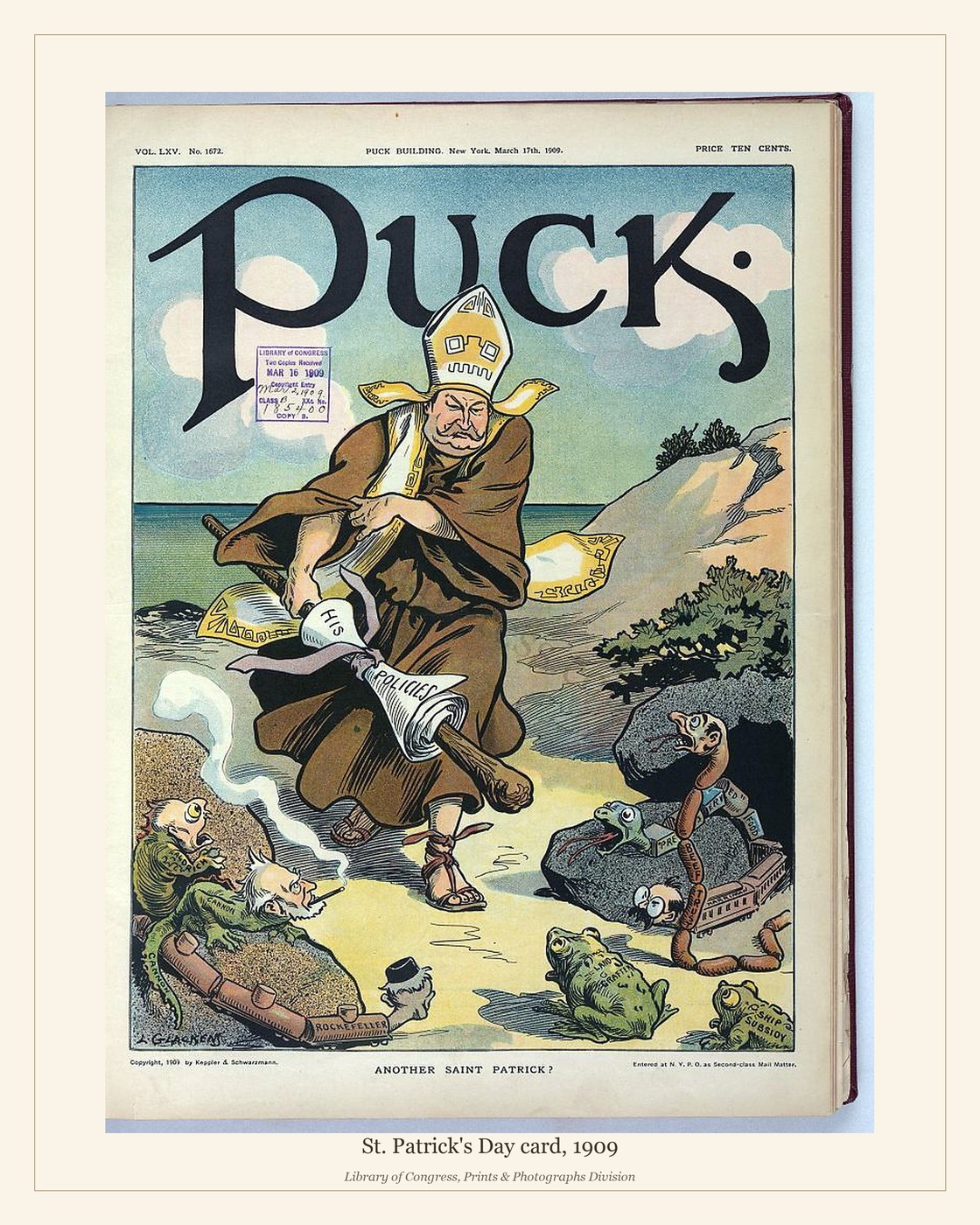 St. Patrick's Day card, 1909 — watermarked preview