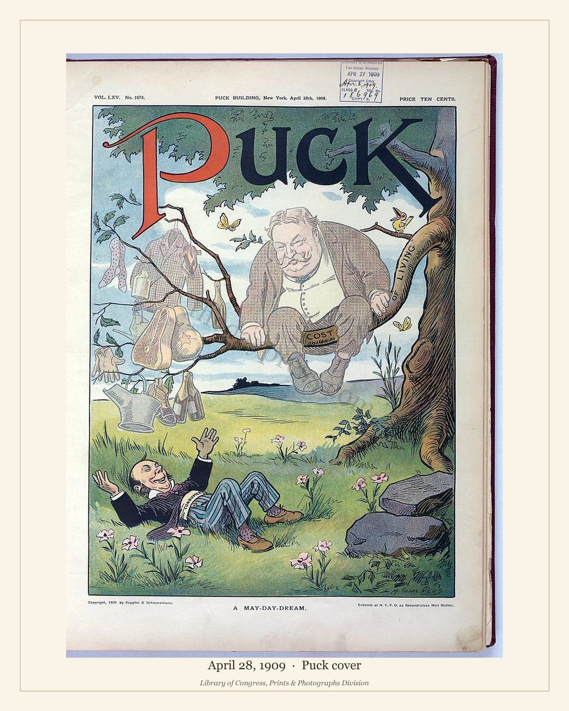 Puck cover — April 28, 1909 — watermarked preview