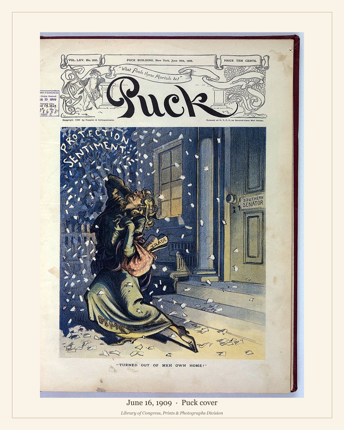 Puck cover — June 16, 1909 — watermarked preview