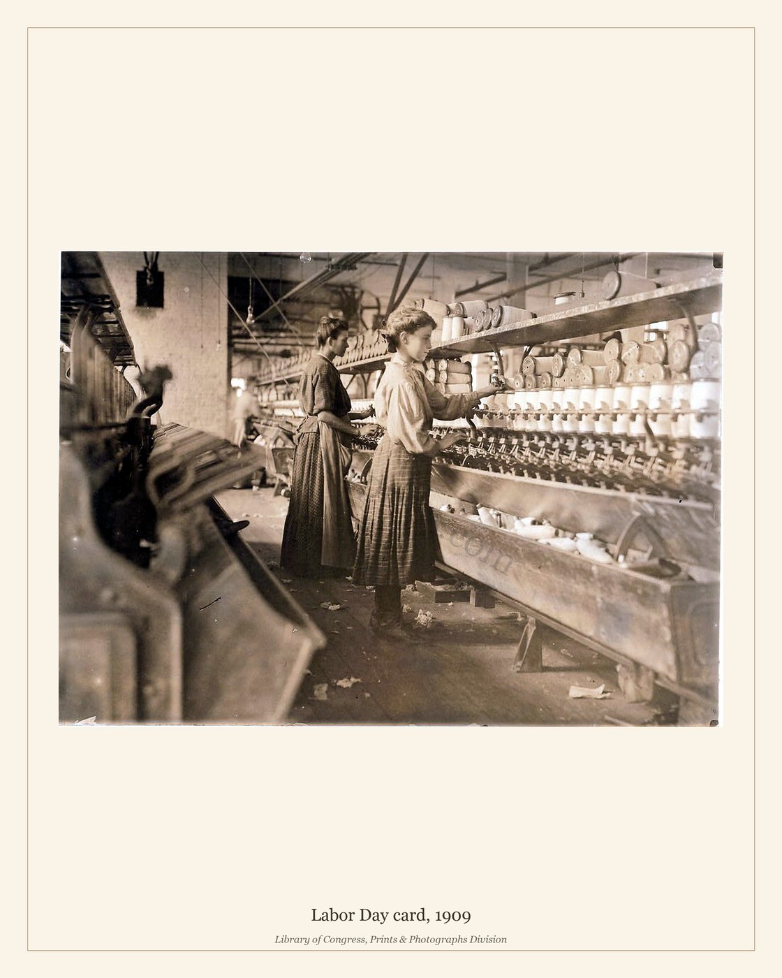Labor Day card, 1909 — watermarked preview