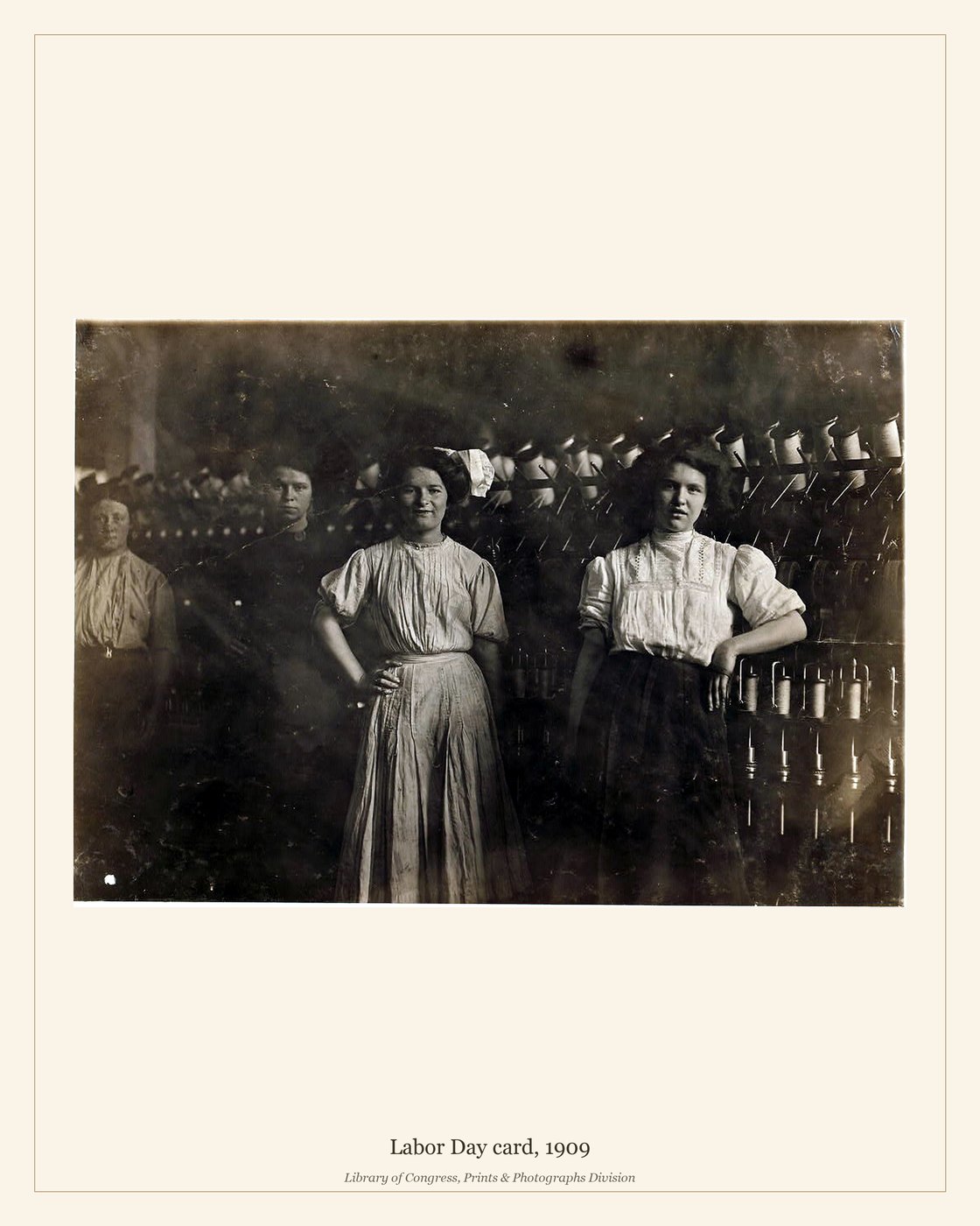 Labor Day card, 1909 — watermarked preview