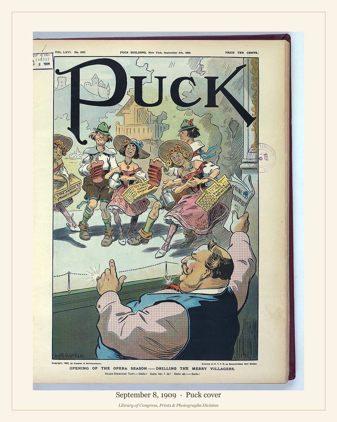 Puck cover — September 8, 1909 — watermarked preview