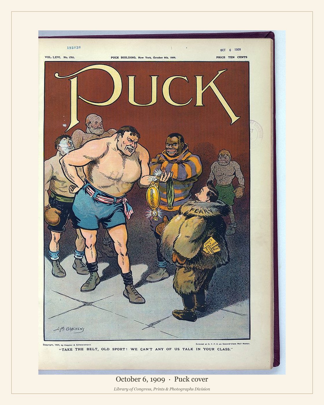 Puck cover — October 6, 1909 — watermarked preview