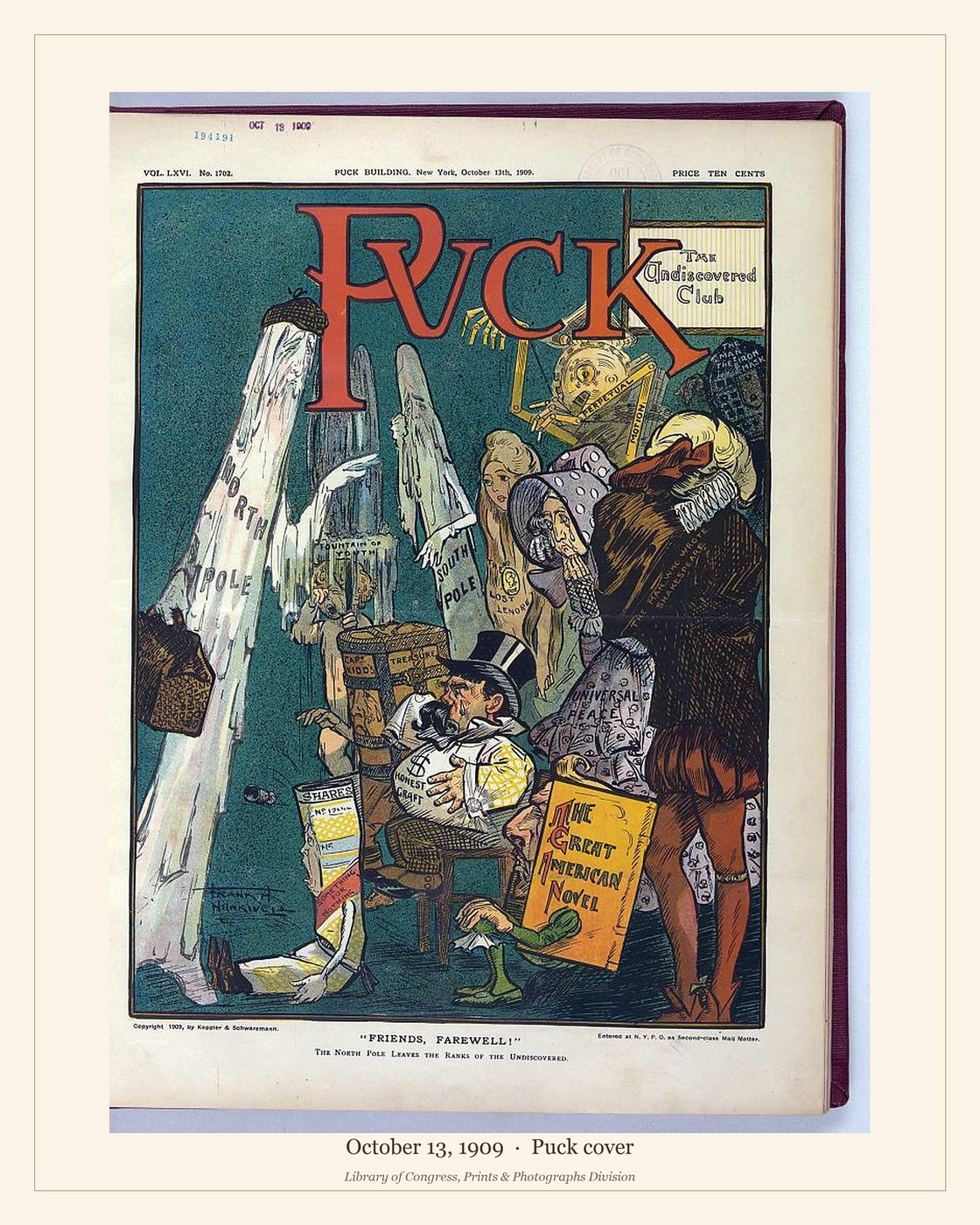 Puck cover — October 13, 1909 — watermarked preview