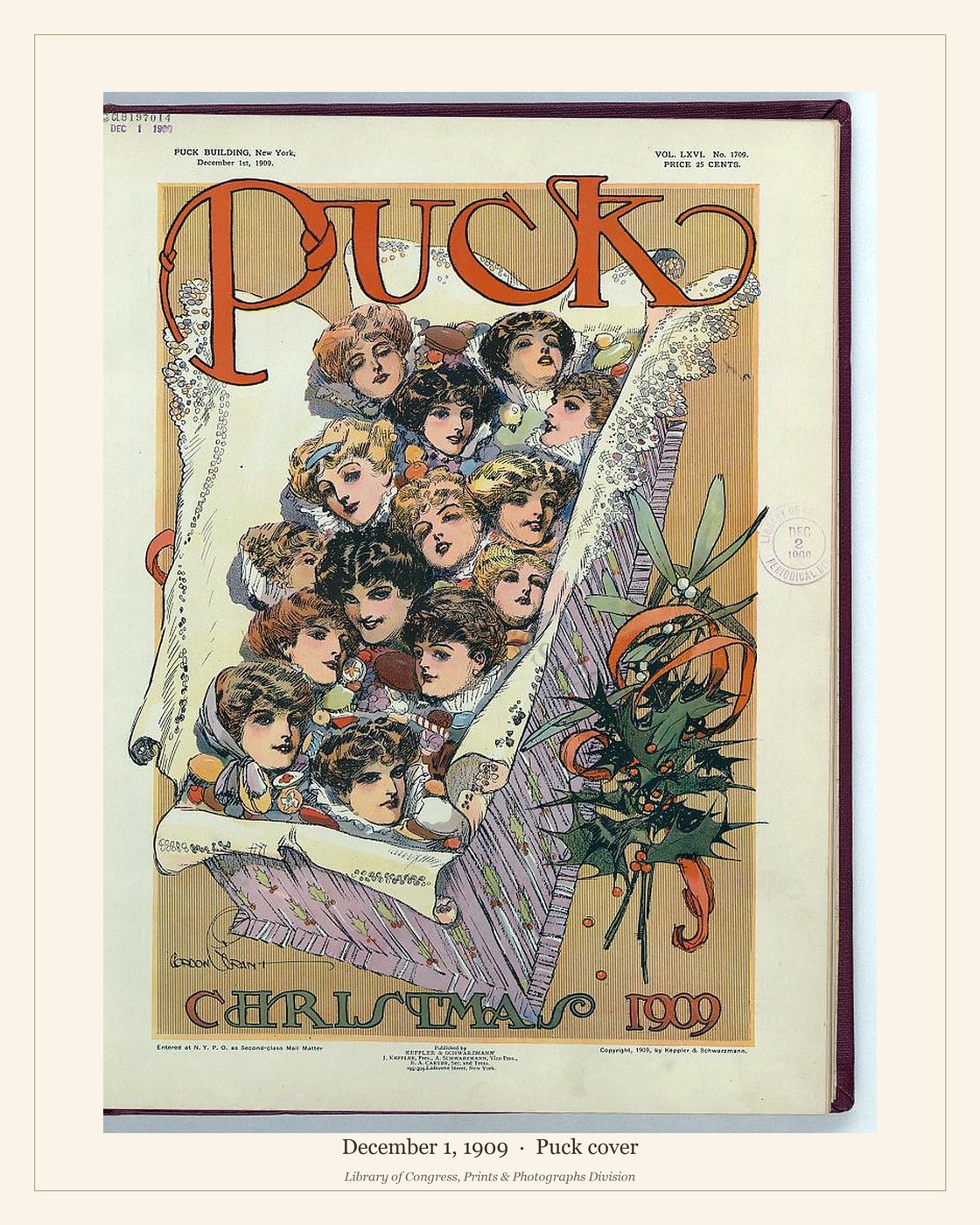 Puck cover — December 1, 1909 — watermarked preview
