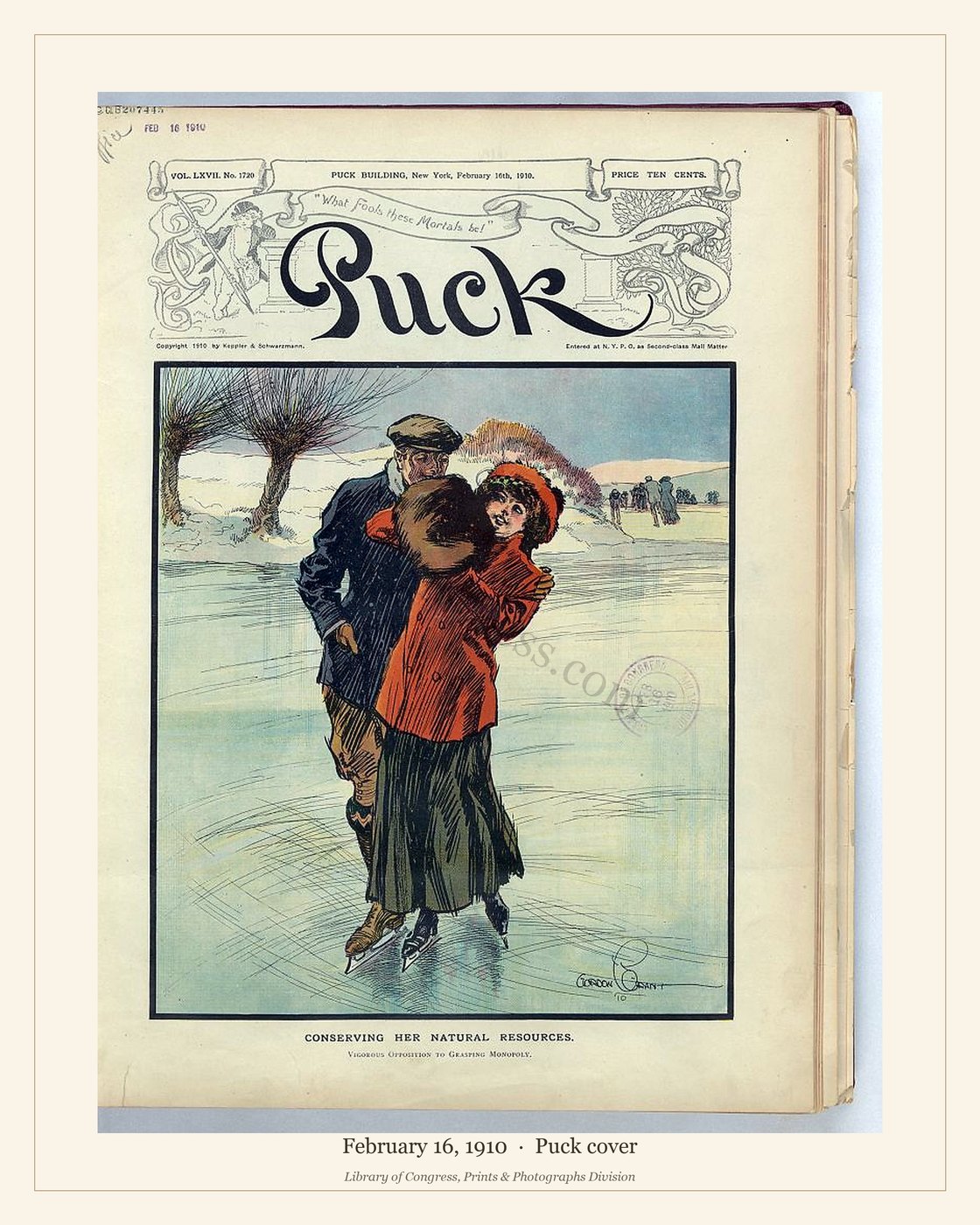 Puck cover — February 16, 1910 — watermarked preview
