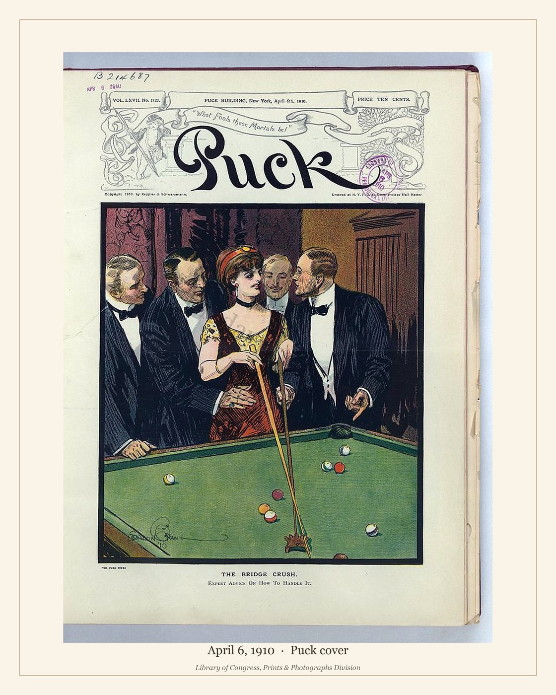 Puck cover — April 6, 1910 — watermarked preview