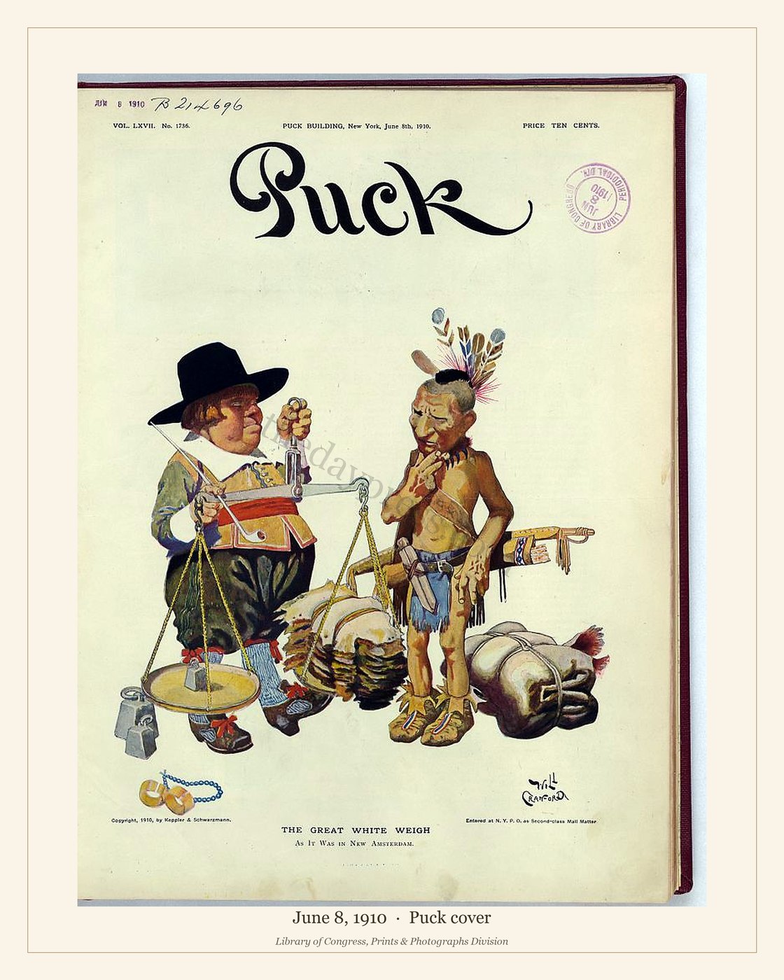 Puck cover — June 8, 1910 — watermarked preview