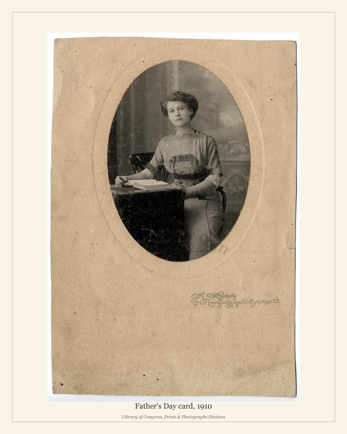 Father's Day card, 1910 — watermarked preview