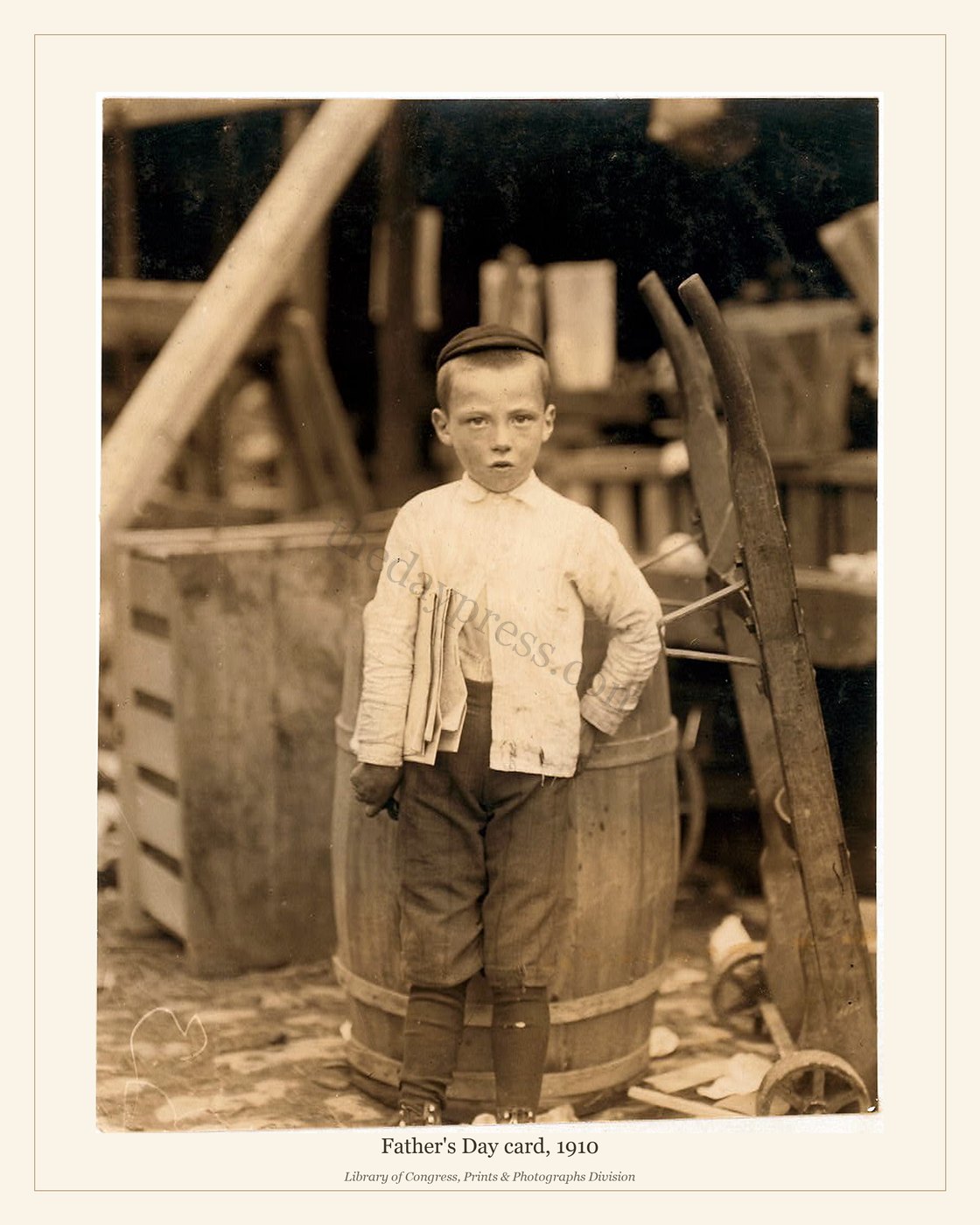 Father's Day card, 1910 — watermarked preview