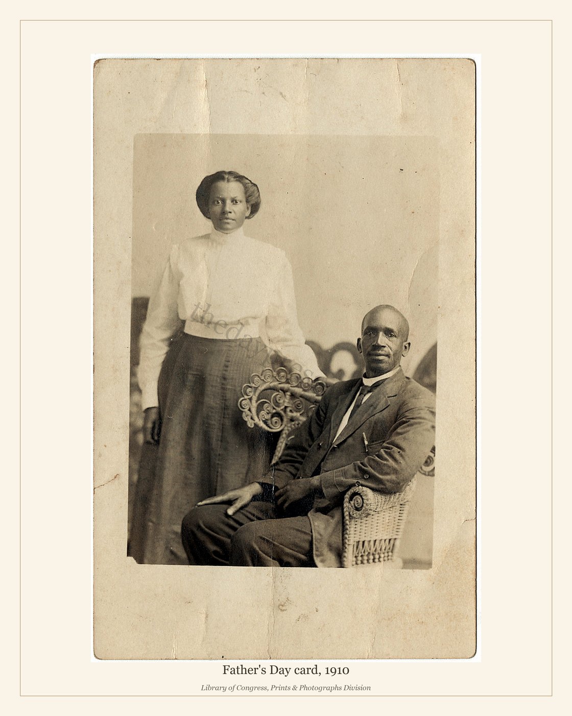 Father's Day card, 1910 — watermarked preview