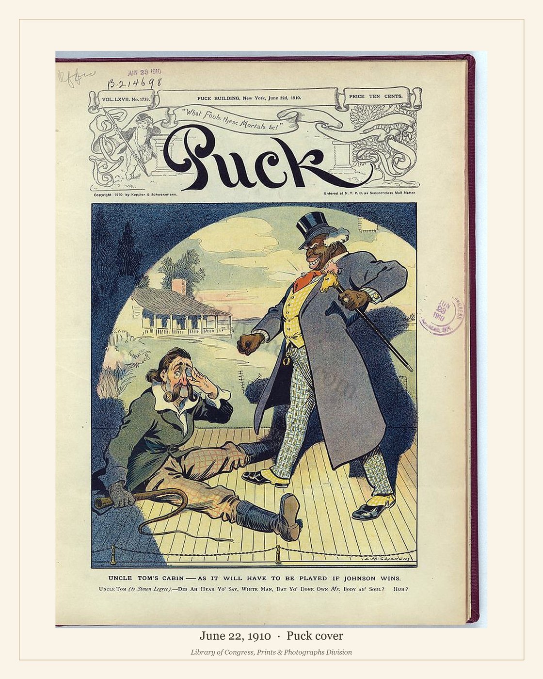 Puck cover — June 22, 1910 — watermarked preview