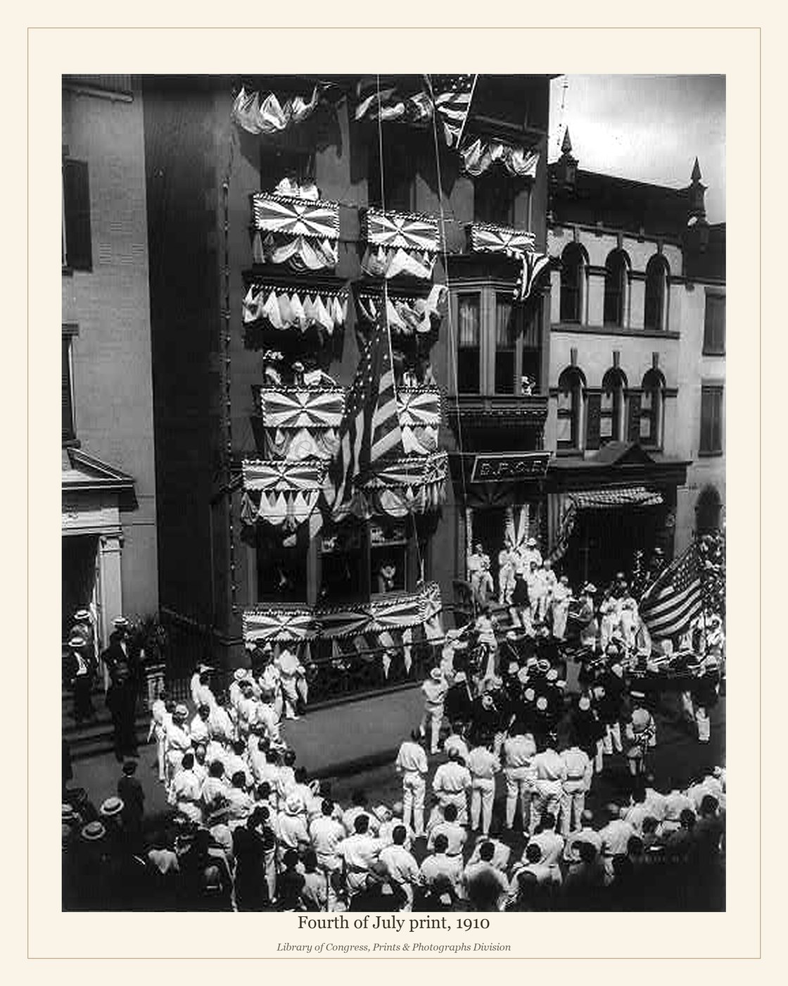 Fourth of July print, 1910 — watermarked preview
