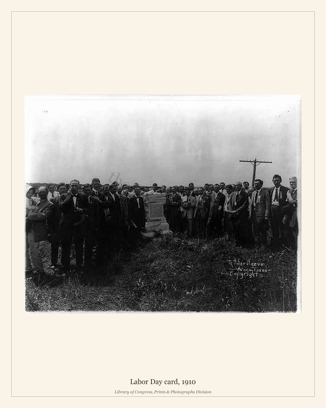 Labor Day card, 1910 — watermarked preview
