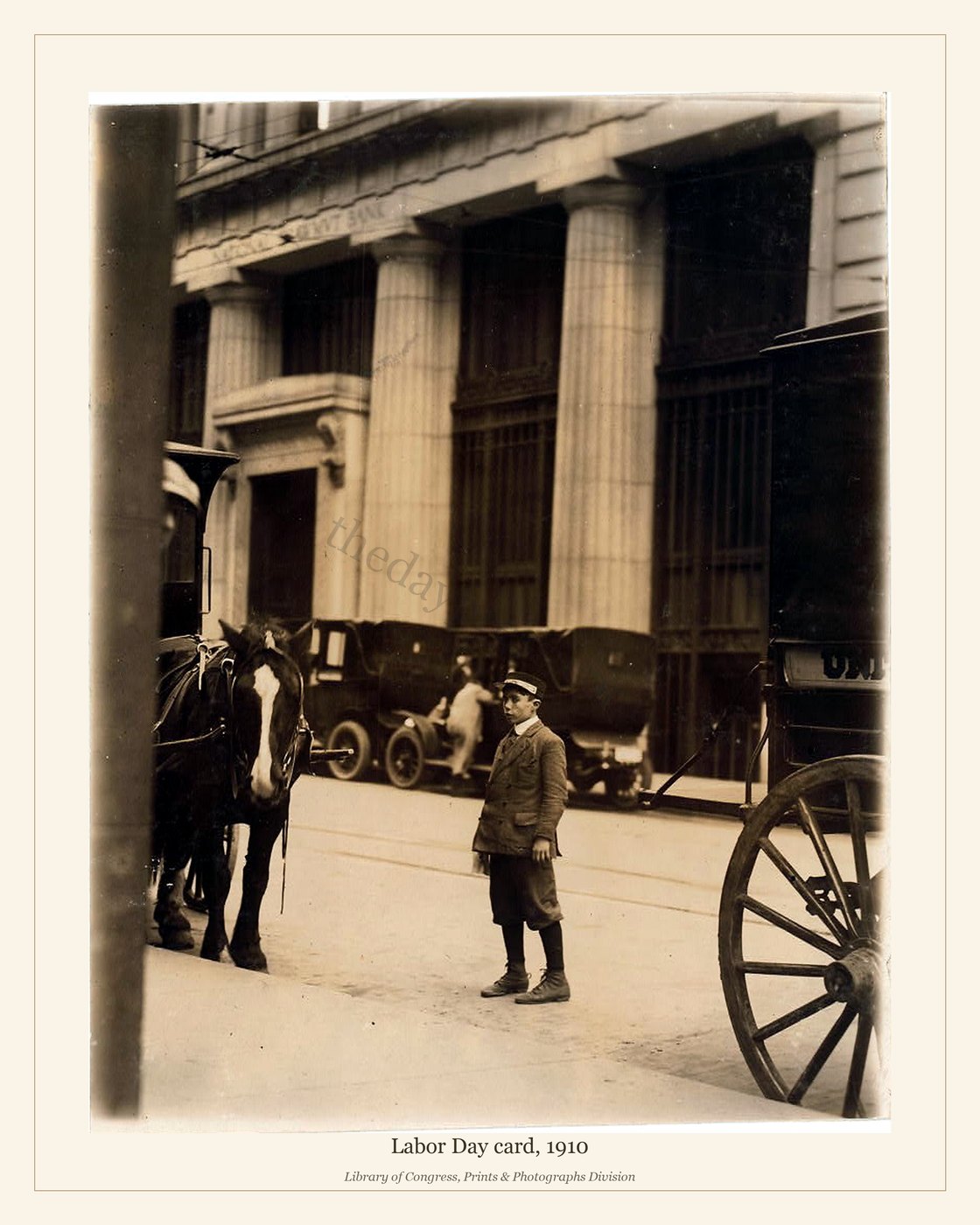 Labor Day card, 1910 — watermarked preview