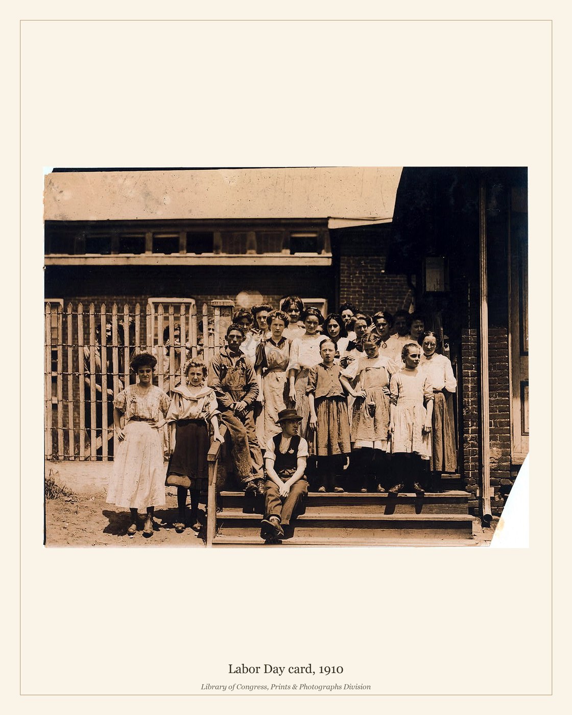 Labor Day card, 1910 — watermarked preview