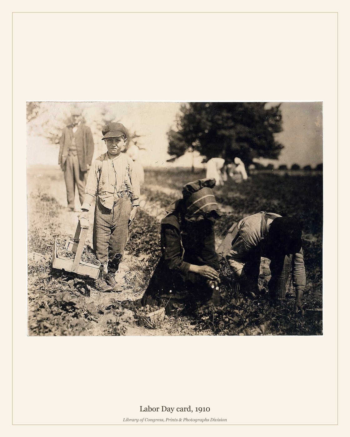 Labor Day card, 1910 — watermarked preview