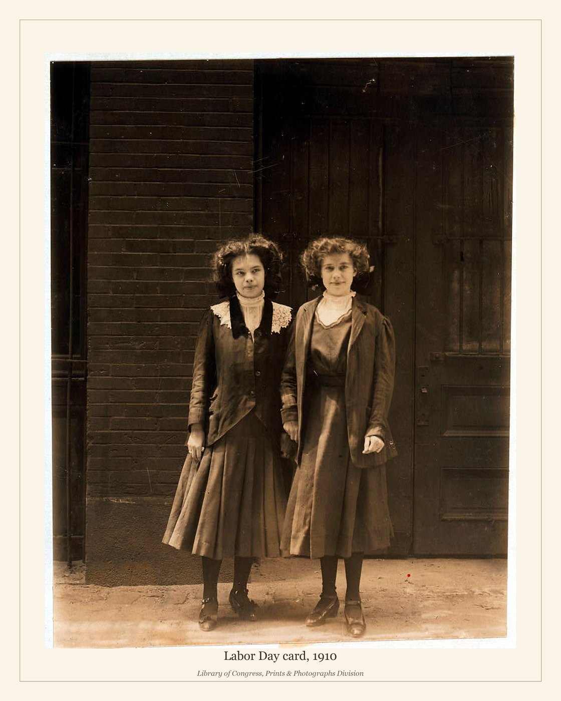 Labor Day card, 1910 — watermarked preview