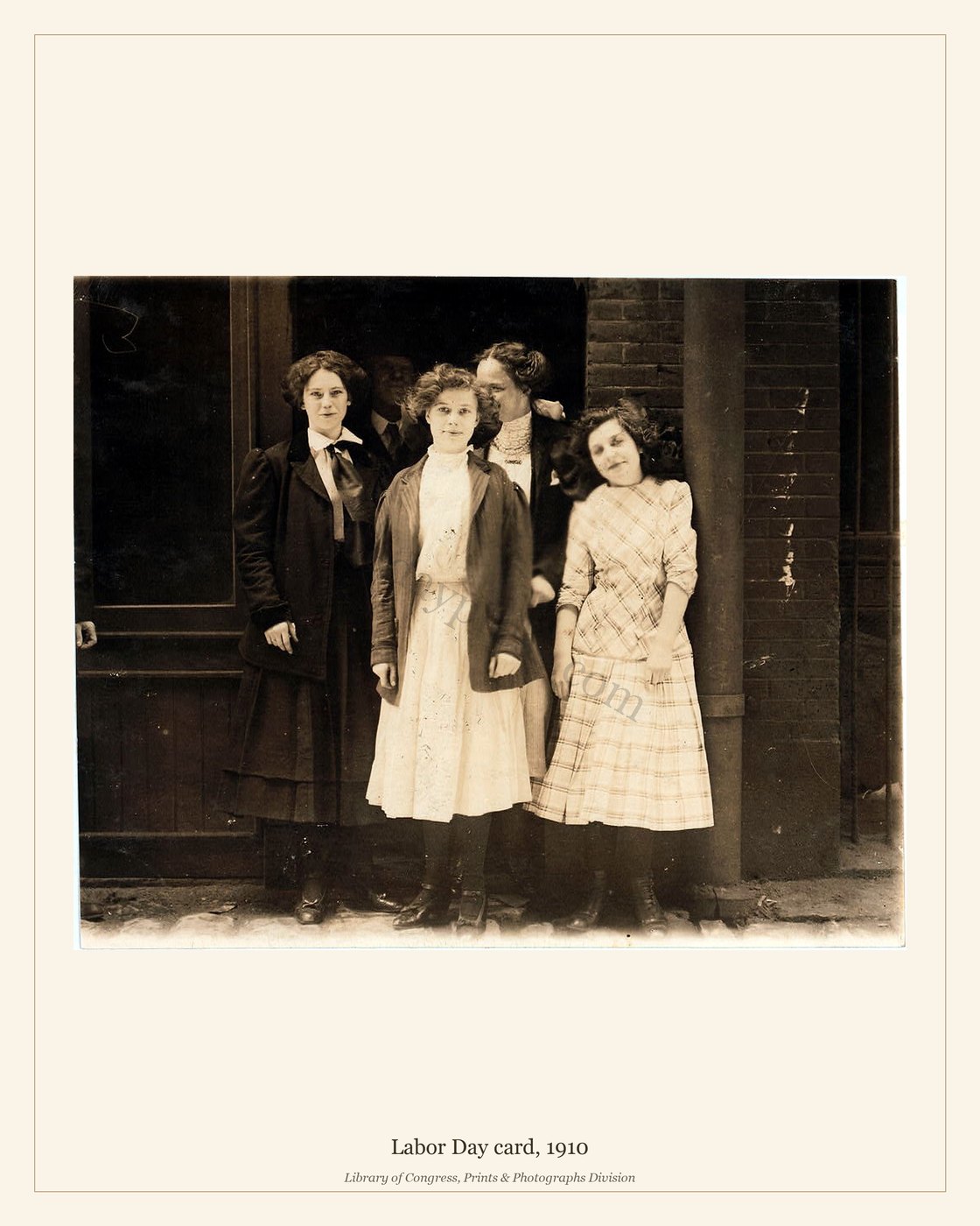 Labor Day card, 1910 — watermarked preview