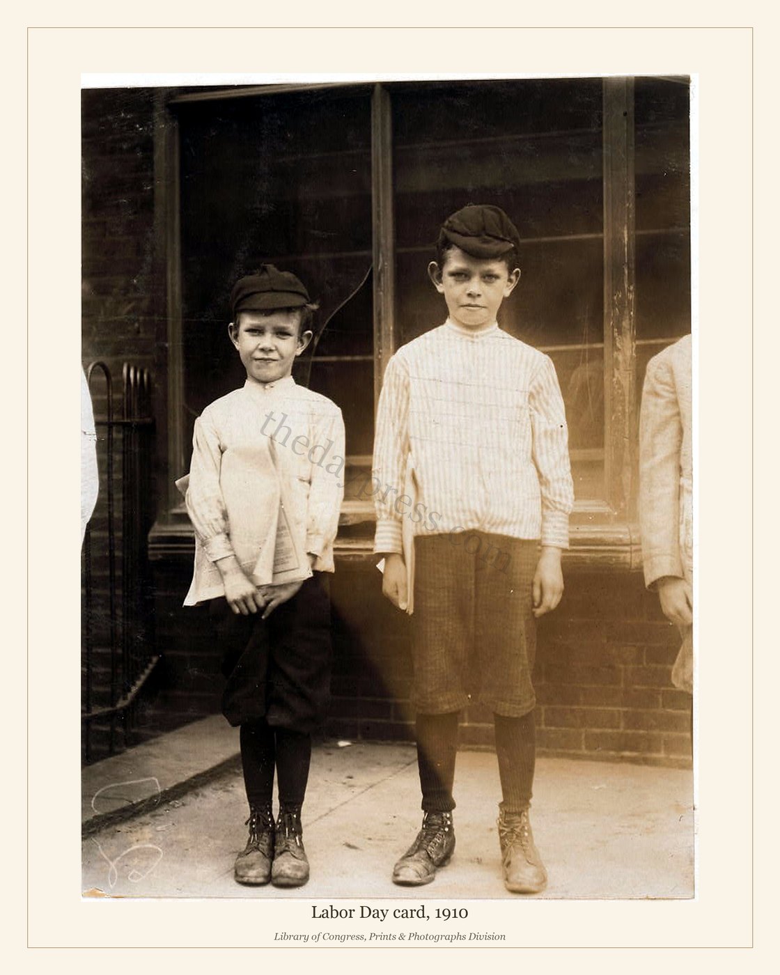 Labor Day card, 1910 — watermarked preview