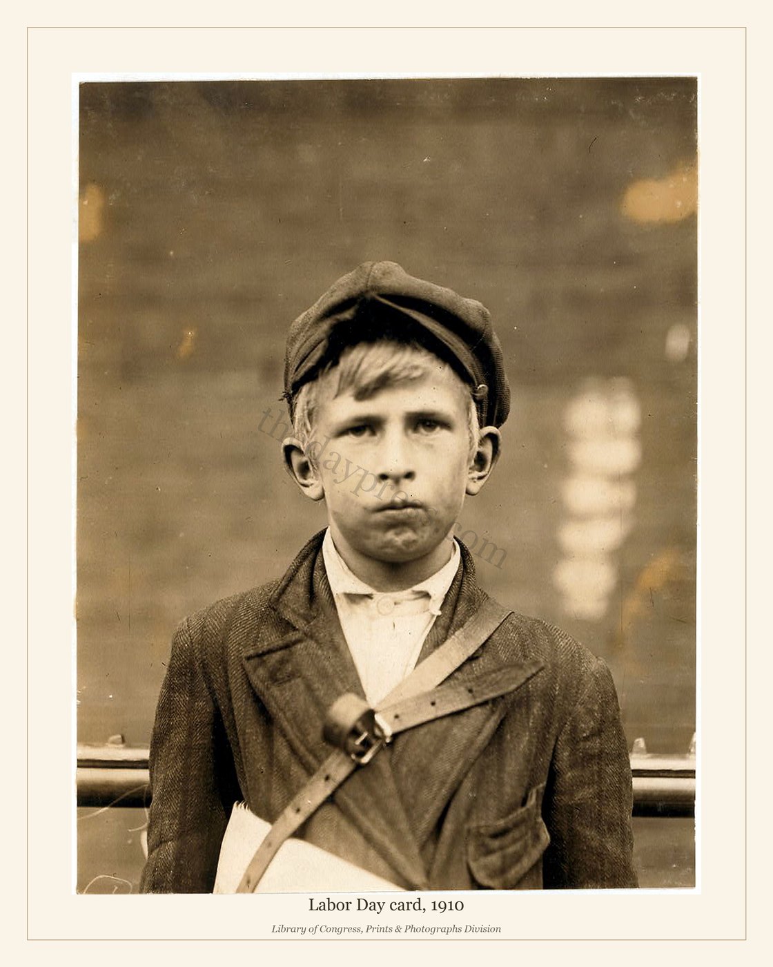 Labor Day card, 1910 — watermarked preview