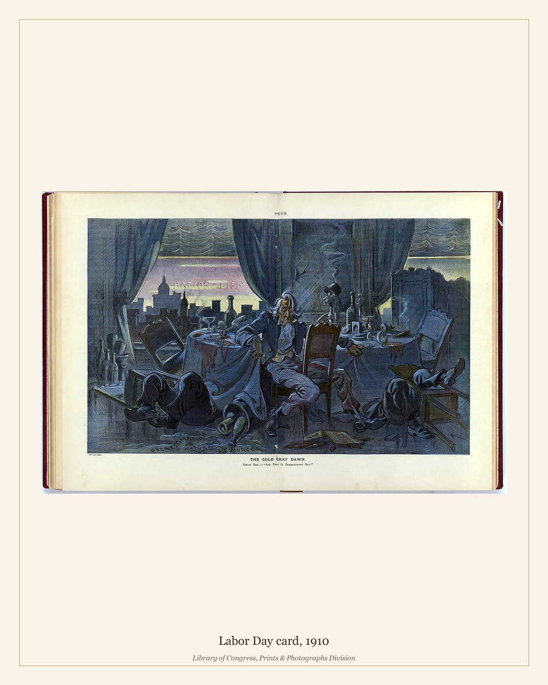 Labor Day card, 1910 — watermarked preview