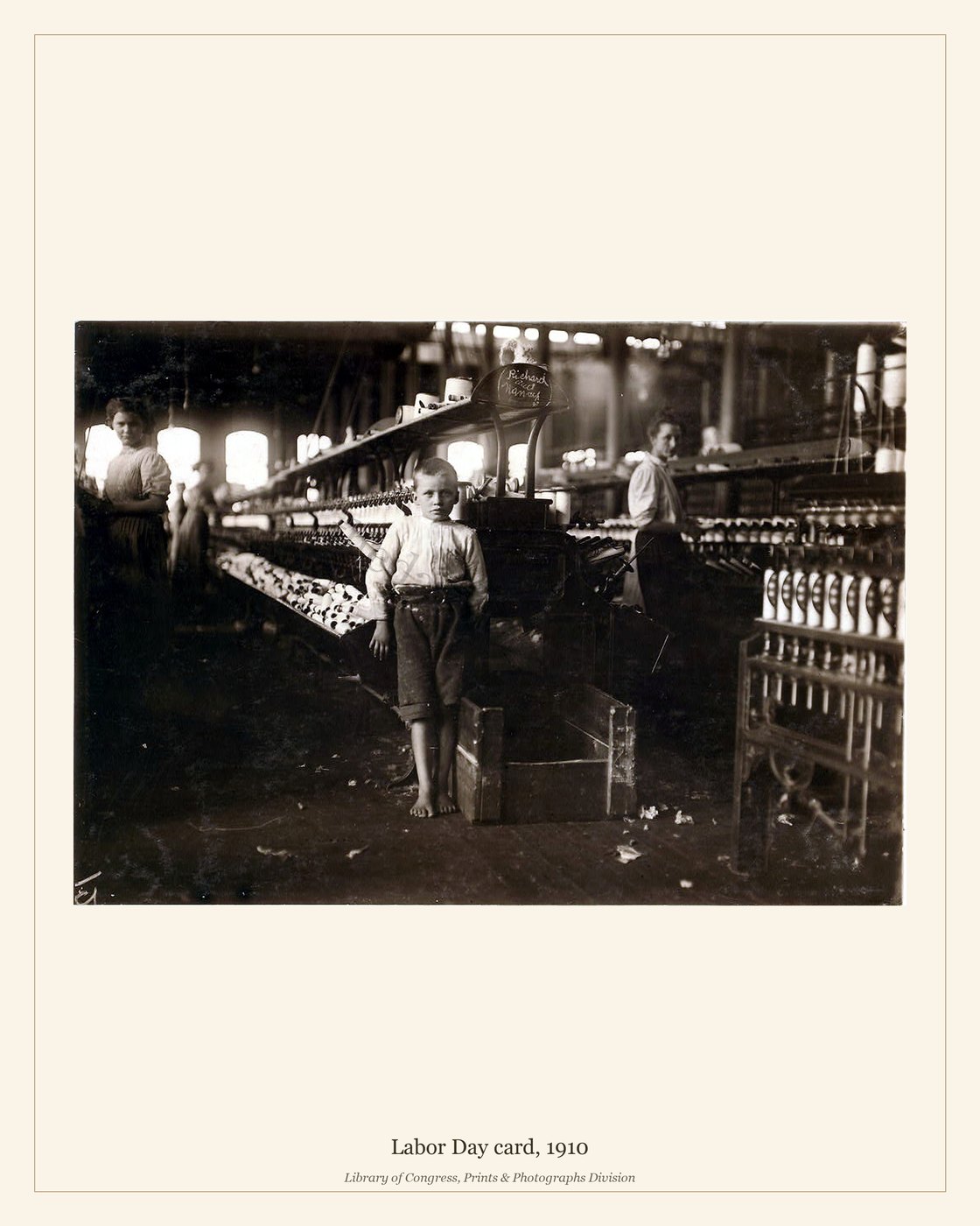 Labor Day card, 1910 — watermarked preview