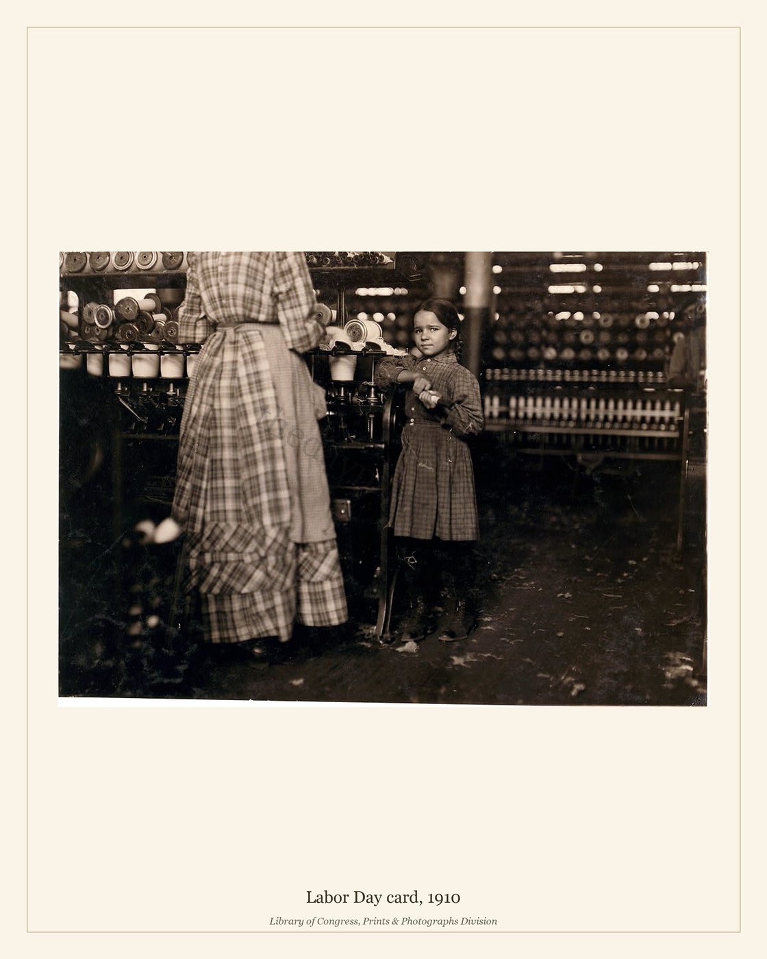 Labor Day card, 1910 — watermarked preview