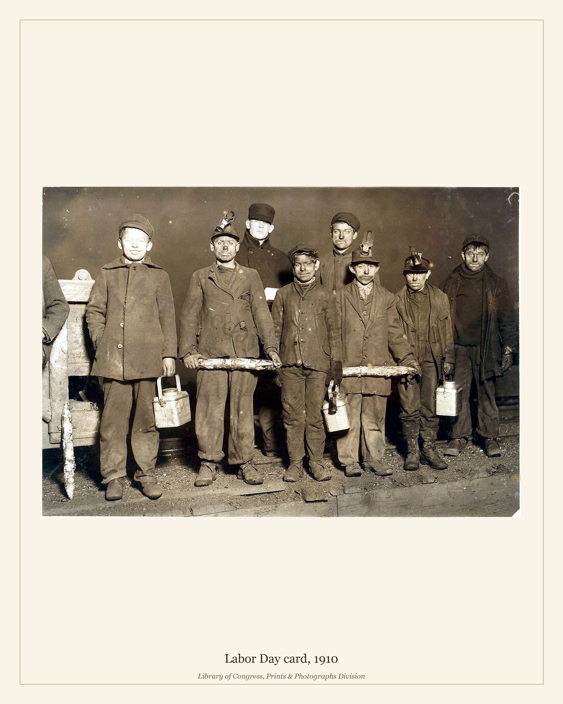 Labor Day card, 1910 — watermarked preview
