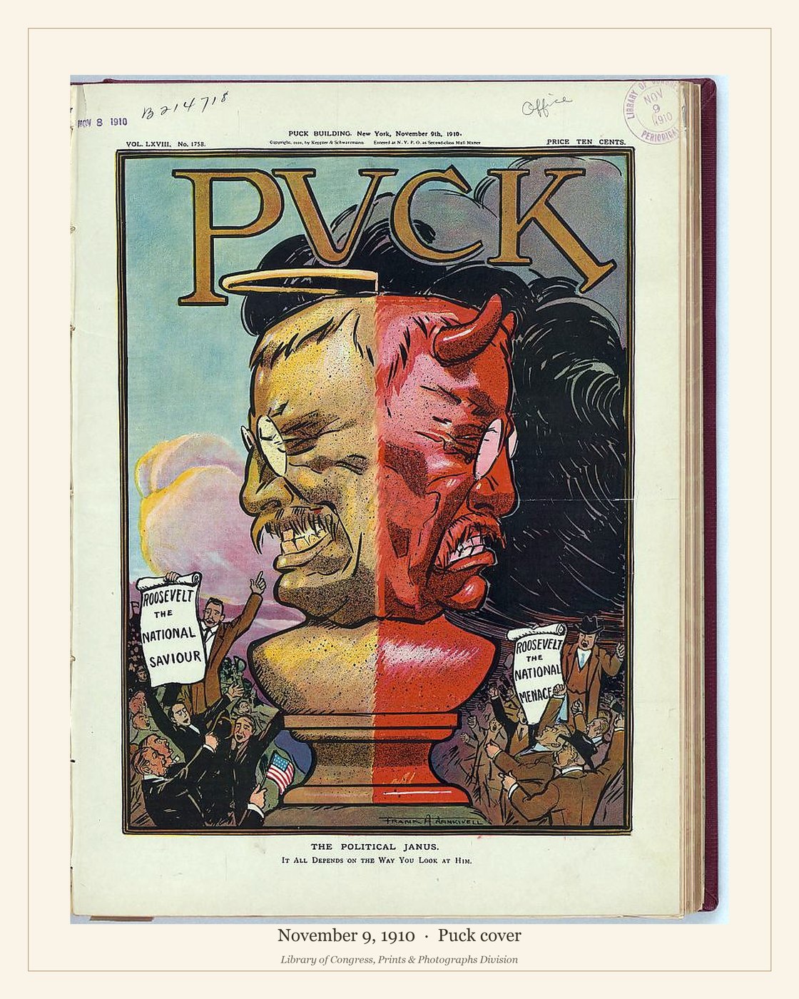Puck cover — November 9, 1910 — watermarked preview